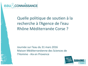 Agence de l`eau Rhône Méditerranée Corse : Quelle
