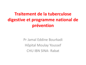 Traitement de la tuberculose digestive et programme