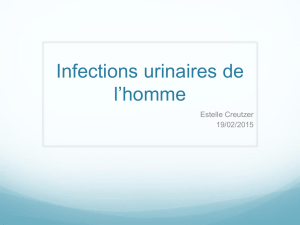 Infections urinaires de l*homme