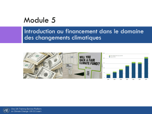 Introduction au financement dans le domaine des