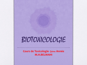 BIOTOXICOLOGIE