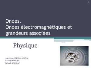 Ondes, Ondes électromagnétiques et grandeurs