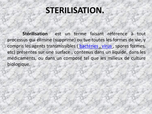 STERILISATION.