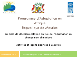 PowerPoint Presentation - Africa Adaptation Programme