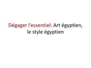 Dégager l*essentiel: Art égyptien