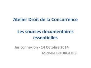 Atelier Droit de la Concurrence 2014 Michèle