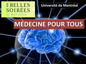 le cerveau et le tissu nerveux - Faculté de médecine de l`Université