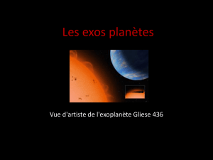 Les exos planètes
