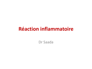 Réaction inflammatoire