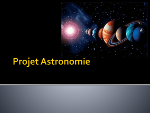 Projet Astronomie