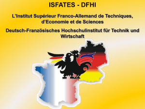 ISFATES - DFHI L`Institut Supérieur Franco