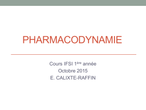 cours pharmacodynamie ifsi fdf 2015