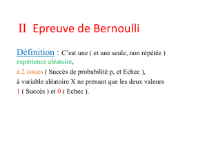 II Epreuve de Bernoulli