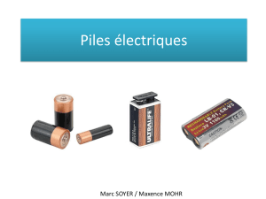 Piles électriques
