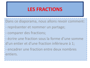 les fractions