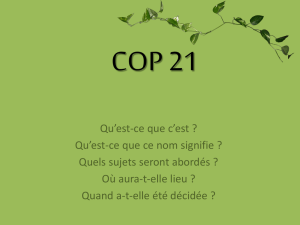 COP 21 - Lycée Charlotte Perriand
