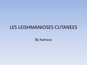LES LEISHMANIOSES CUTANEES