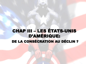 CHAP III - Les États-unis d*amérique : de la