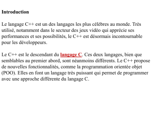 Organisation des classes en C++