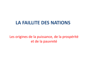 LA FAILLITE DES NATIONS