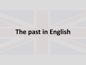 The past in English