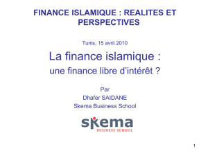 La finance islamique