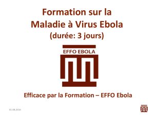 Module 1: Maladie à Virus Ebola – partie I