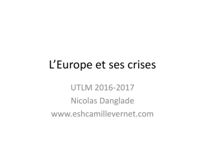 L*Europe et ses crises