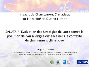 Impacts of Climate Change on European Air Quality