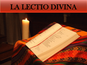 La lectio divina - Paroisse de la Sainte