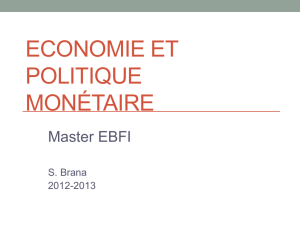 Economie et politique monétaire