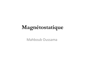 Magnétostatique