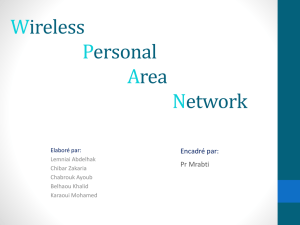Wireless Personal Area network
