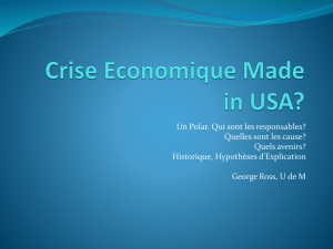 Crise Economique Made in USA?