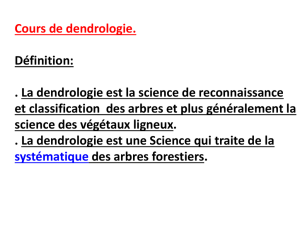 cours de Dendrologie. 2