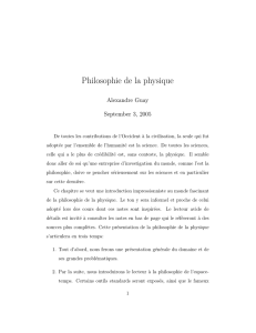 Philosophie de la physique - Philsci-Archive