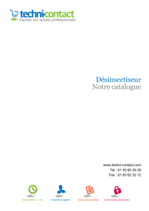 Désinsectiseur Notre catalogue - Techni