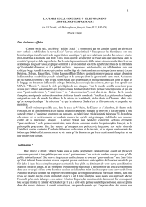 l`affaire Sokal et les philosophes français 2001