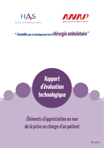 Rapport d`évaluation technologique