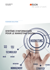 SYSTÈME D`INFORMATION POUR LE MARKETING DIGITAL