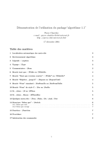 Démonstration de l`utilisation du package“algorithme 1.1”