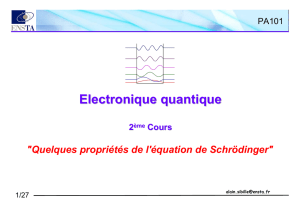 Electronique quantique