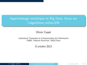 Apprentissage statistique et Big Data, focus sur l`algorithme online-EM