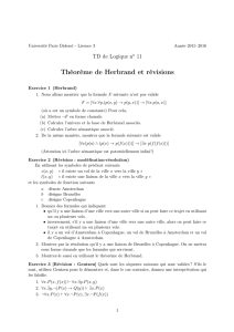 Théorème de Herbrand et révisions