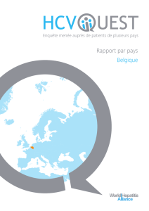 Rapport par pays Belgique - World Hepatitis Alliance