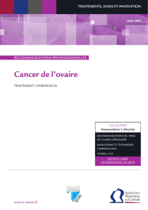 Cancer de l`ovaire - Institut National Du Cancer