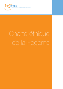 Charte éthique de la Fegems