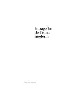 la tragédie de l`islam moderne