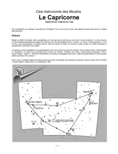 Le Capricorne - Club Astronomie des Moulins