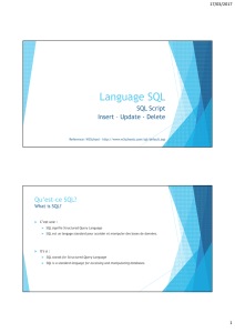 Language SQL - Markito Sanches